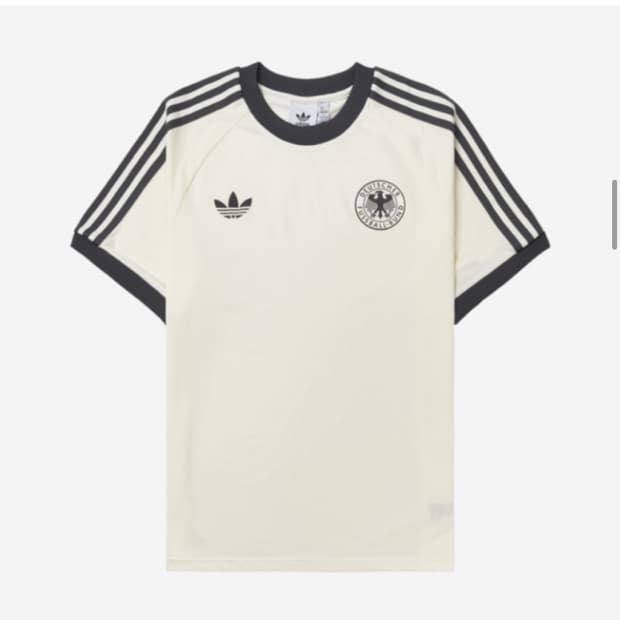 아디다스 독일 아디컬러 클래식 삼선 티셔츠 오프 화이트 - KR 사이즈