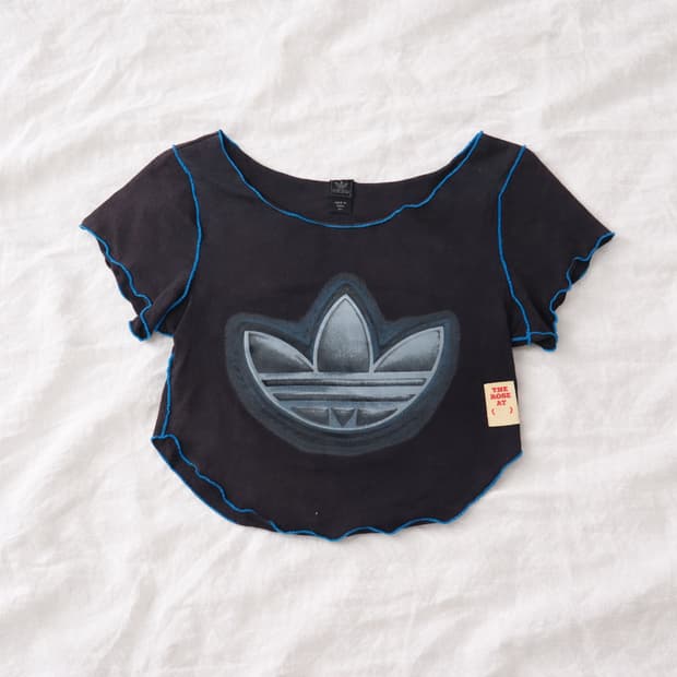 Y2K 아디다스 커스텀 크롭티