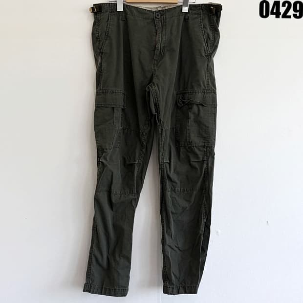 칼하트 WIP 에비에이션 팬츠 카고팬츠 올리브 34x32 0429
