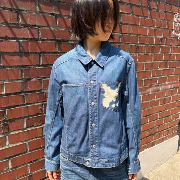 Levi’s 블리치 포켓 엔지니어드 데님 자켓 M