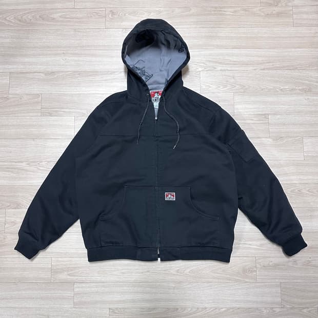 벤데이비스 후드 워크 자켓 블랙 XL