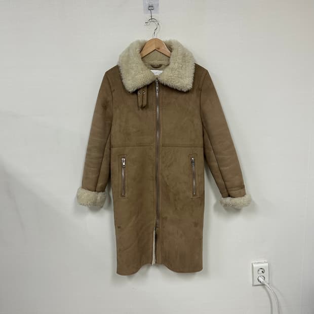 자라우먼 스웨이드무스탕자켓XS