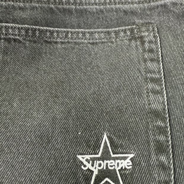 슈프림 26s/s 워시드블랙 레귤러진 34