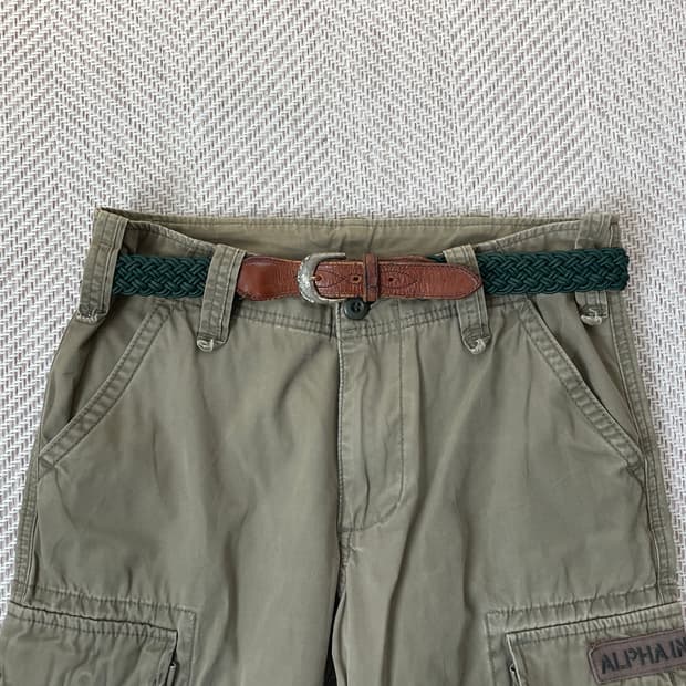 빈티지 위빙 웨스턴 네이티브 벨트 J03632