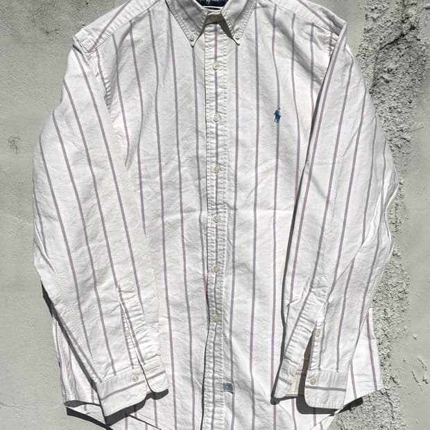 [XL] 폴로 랄프로렌 스트라이프 옥스포드 셔츠 a