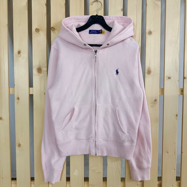 (M) 폴로 랄프로렌 베이비 핑크 후드집업