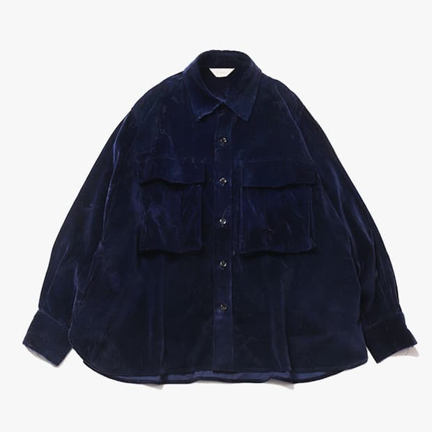 JIEDA - VELVET OVER SHIRT