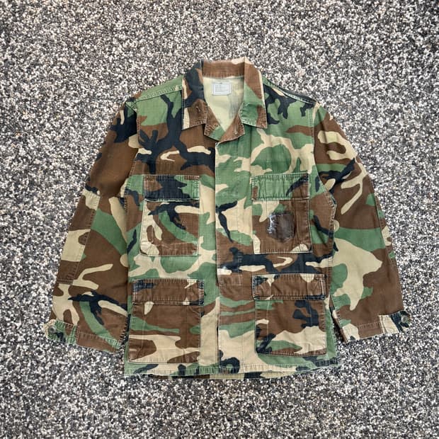 US Army 우드랜드 카모 셔츠 자켓 (XS)  
