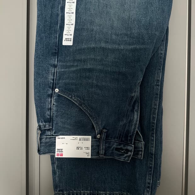 유니클로 배기커브진 28사이즈 여성용