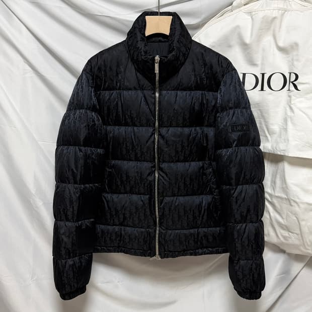 [S+급/58] 디올 오블리크 패딩 블랙 풀구성