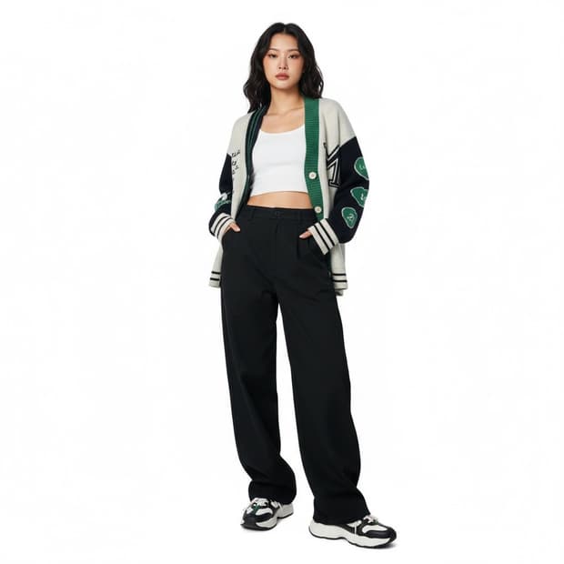 Vintage 빈티지 베어 패턴 니트 가디건 (키치)