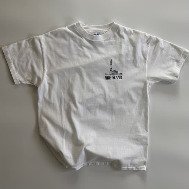 90s fire island 빈티지 아일랜드 티셔츠