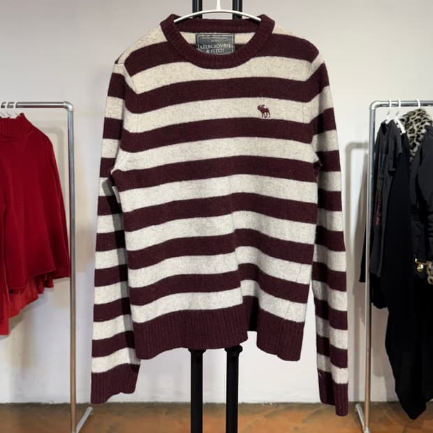 아베크롬비 스트라이프 니트 / M (55~66 추천)
