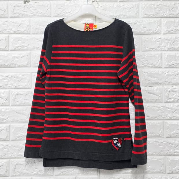 택포_ 럭키슈에뜨 스트라이프 긴팔 티셔츠 M