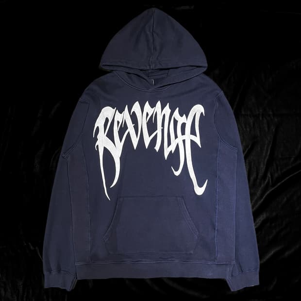 리벤지 네이비 후드티