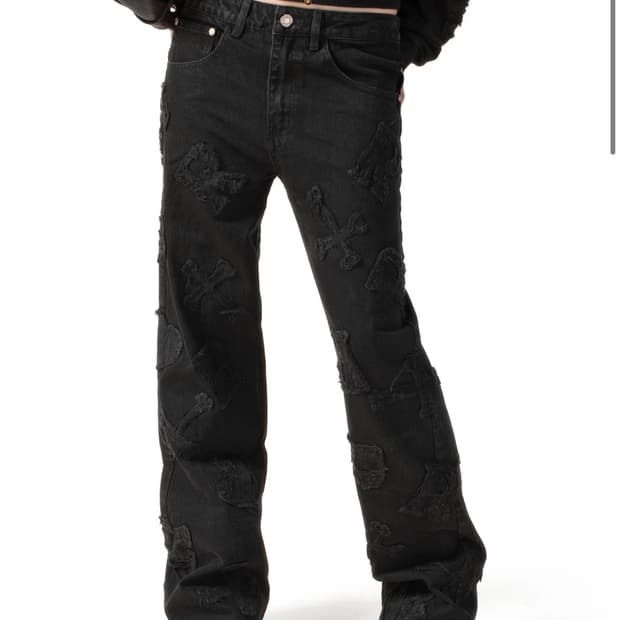 racerworld BLACK PATCH DENIM 32 size