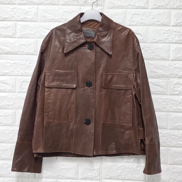 택포_ 마틴발 Martyn Bal  브라운 양가죽 자켓 M