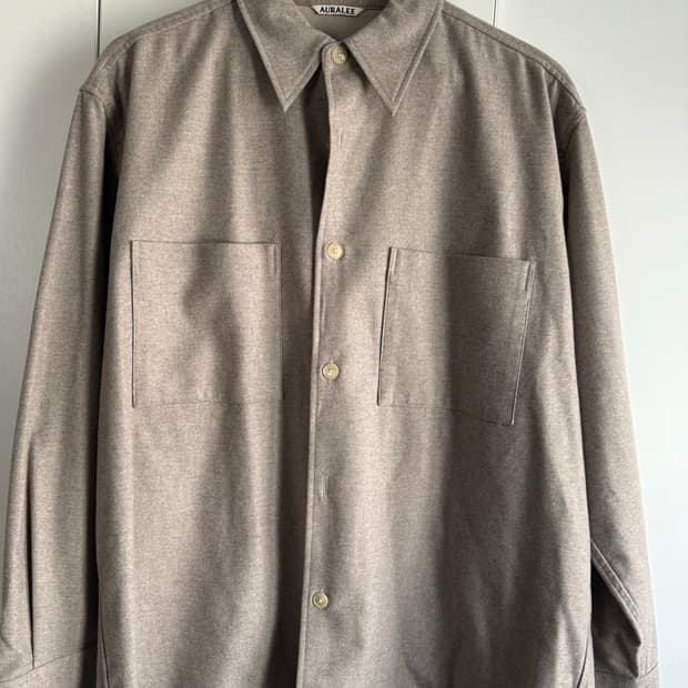 오라리 울 셔츠 4사이즈