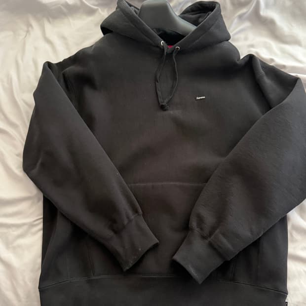 슈프림 22fw 스몰 박스 후드 스웨트셔츠 블랙 L