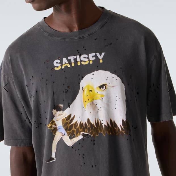 신상 새티스파이 mothtech 티셔츠 이글 L,XL