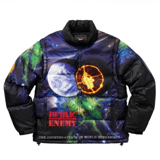 슈프림 x 언더커버 퍼블릭 에너미 퍼피 자켓 멀티컬러 - 18SS