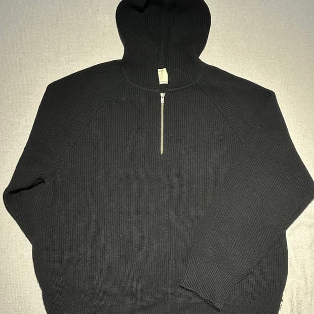 포터리 니트 후드