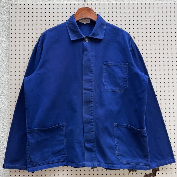 1970s FRIENDSHIP INDIGO BLUE 빈티지 프렌치워크자켓