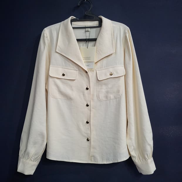 슬로우비 셔츠형 블라우스(새상품)