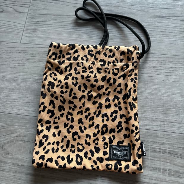 [os] 포터 x 와코마리아 파우치 레오파드