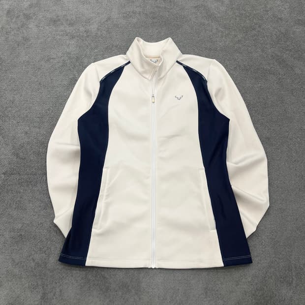 M 다이나핏 화이트 네이비 배색 자켓