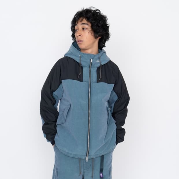 노스페이스 퍼플라벨 nanamika 라인 인디고 마운틴 윈드파카