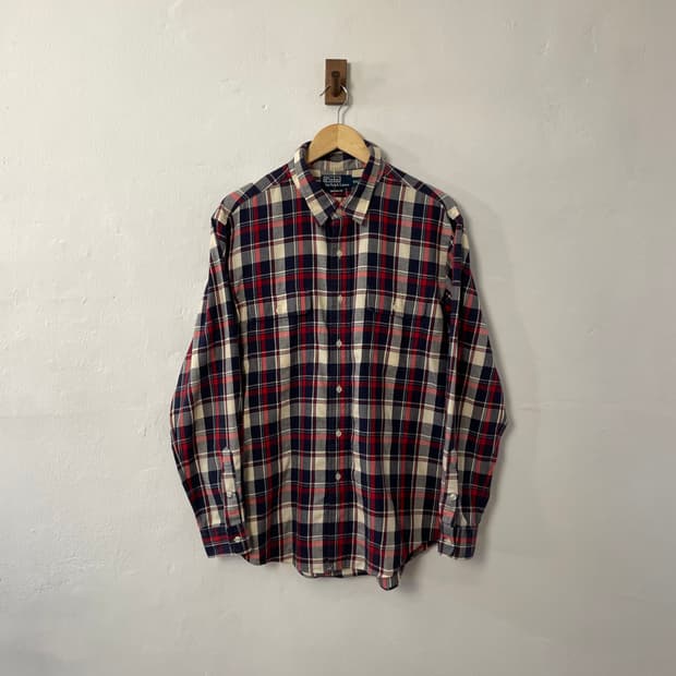 폴로 클래식 체크 셔츠 