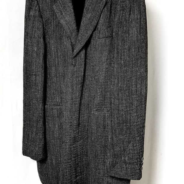 앤드뮐미스터 13fw 헤어리 시그니처 울혼방 코트