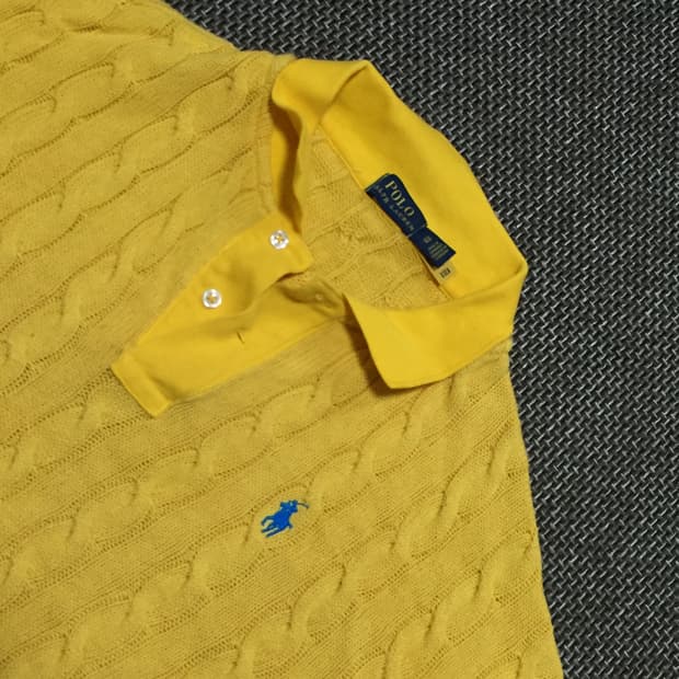 폴로 랄프로렌 케이블 카라 니트