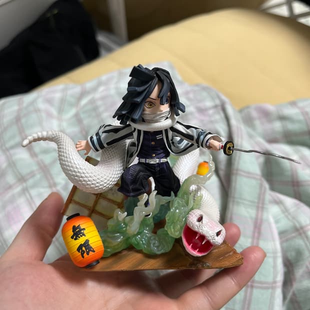 g5 스튜디오 귀멸의 칼날 이구로 오바나이 레진 피규어