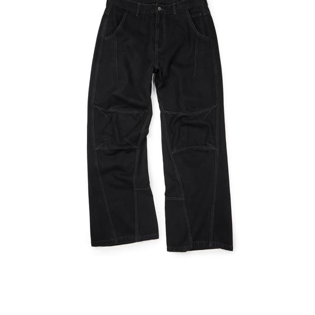 (착샷0)ETCE CURVED PANEL DENIM PANTS 2.0 L