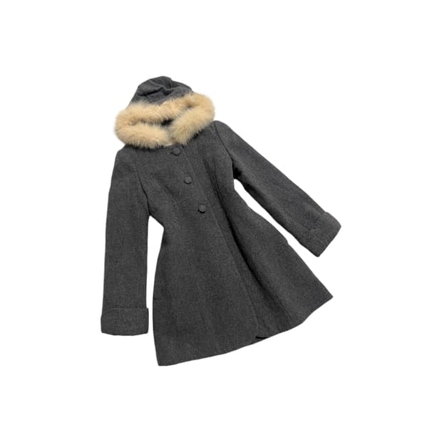 모리걸 사와코 그레이 코트