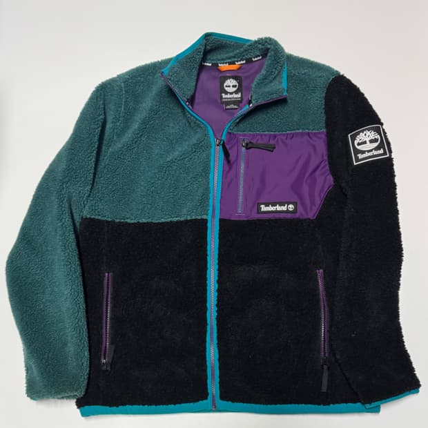팀버랜드 멀티 컬러 블록 오버핏 플리스 자켓 XL~L