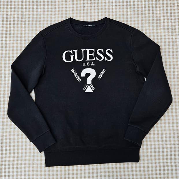 게스 기모 맨투맨 남자100