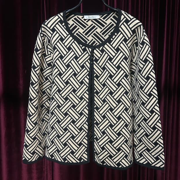 Max Mara weaving pattern cardigan