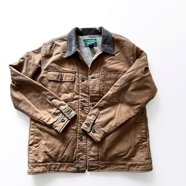 woolich 울리치 덕 캔버스 셔파 워크 자켓