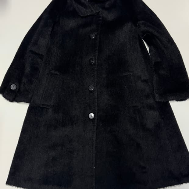 여성 잇미샤 it michaa 알파카 모헤어 버튼 코트 블랙 55