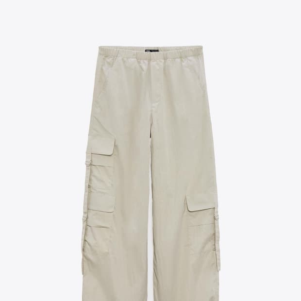 Zara 펄그레이 에크루 카고 팬츠