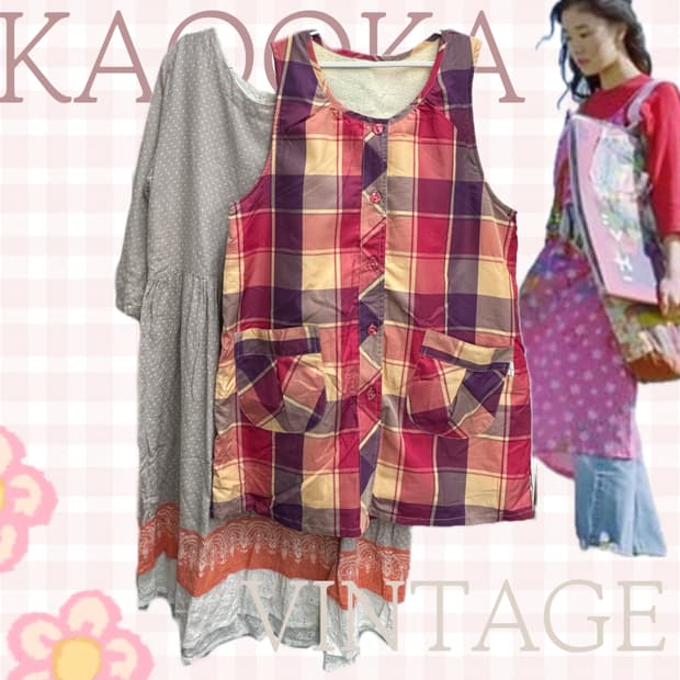 🤍하구미의 괴짜 모리걸 코디세트🤍일본빈티지 원피스 레이어드 그런지