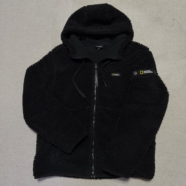 내셔널지오그래픽 뽀글이 후리스 후디자켓