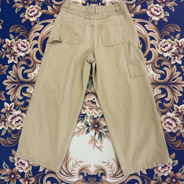 (XL)코드그라피 Code graphy 와이드 카펜터 팬츠(베이지)