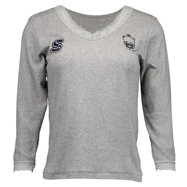 (n) [샬롬] 버디 레이스 탑 그레이