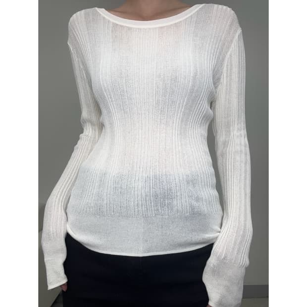 빈티지 화이트 롱슬리브