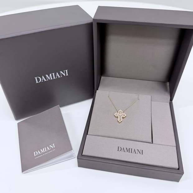 [S+급/스몰] 다미아니 벨에포크 크라운 옐로우 골드 18k 목걸이