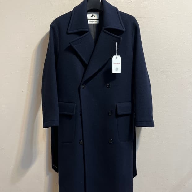 앤더슨 벨 울 더블 브레스티드 코트